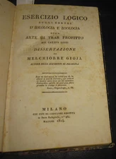 1824 Melchiorre Gioja Logical Exercise on Ideological Errors Logic