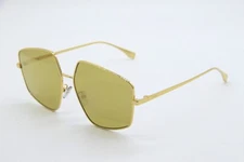 NEW FENDI FE 40016U 30G GOLD AUTHENTIC SUNGLASSES 60-14