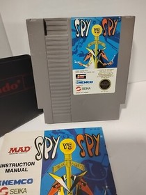 Gioco vintage MAD spy vs spy (nintendo entertainment system) custodia e manuale NES 