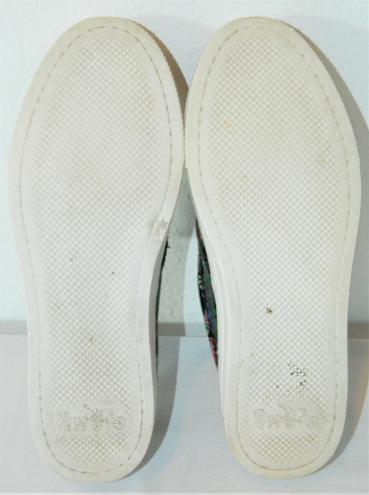 Coach Floral Coated Canvas Loafers 5.5M Gem