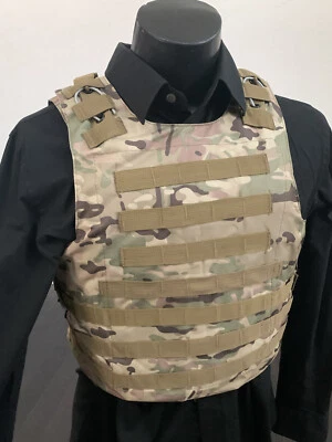 WARLOCK Plate Carrier Vest Bulletproof BODY Armor Made With Kevlar 3a Inserts USA