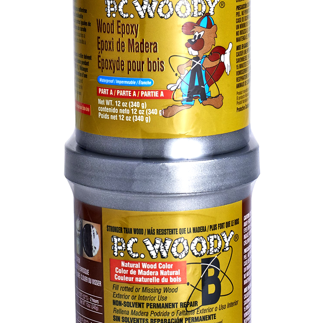 PC Products 163337 Pcwoody Wood Repair Epoxy Paste Twopart 12 Oz in