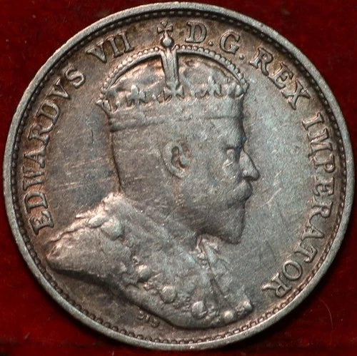 1908 Canada 5 Cents Silver — photo from the most recent tracked eBay sale