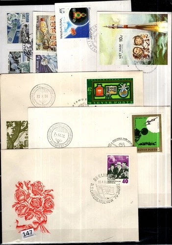 /// HUNGARY, GERMANY, VIETNAM, MONACO 1964 - 7 FDC - SPACE
