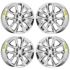 18 Chevrolet Blazer Bright Chrome Wheels Rims Factory Oem Set 5843 18 Chevrolet Blazer Bright Chrome Wheels Rims Factory Oem Set 5843