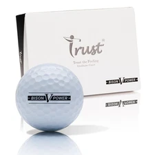 Trust Bison V Power Golf Balls: Overwhelming Distance, Stop Where You Target, A_