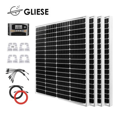 Solar Set 400W Solarmodul Solarpanel Kit 12V Momo für Camping Camping Wohnmobil