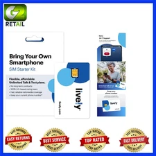 Unlimited Talk, Text, & 1GB Data: Lively SIM/eSIM with 24/7 Support Services