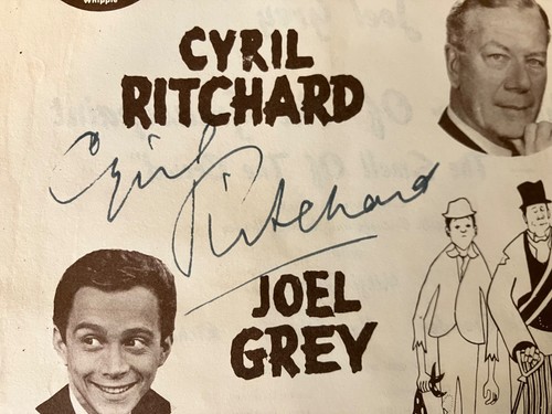 Cyril Ritchard Roar of  Greasepaint Original Autograph Circle Star Theater 1966 - Picture 2 of 2