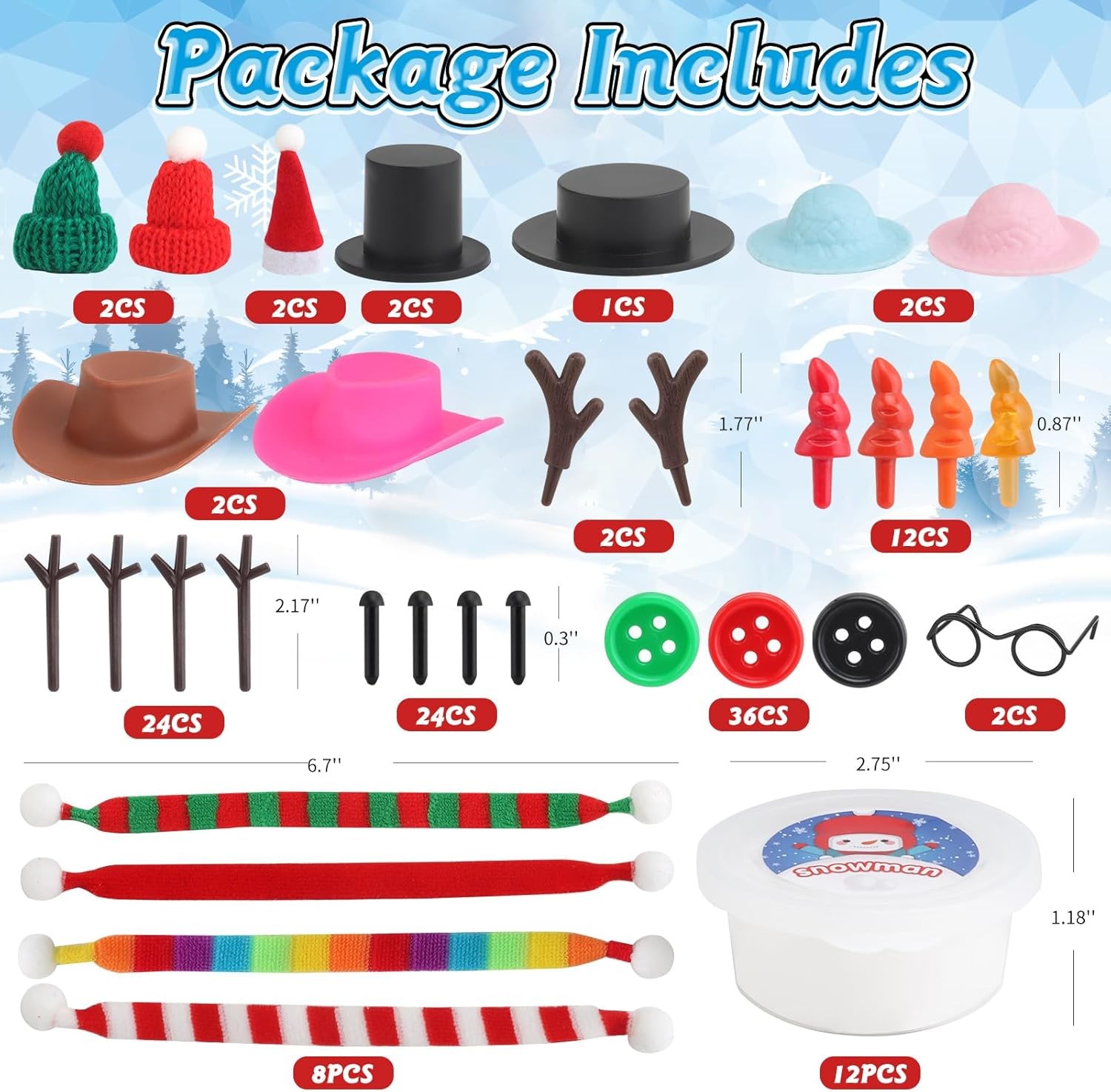 wookidel 12Pack Build a 5.55 x 8.31 x 3.74 inches, White, Black, Red, Green 