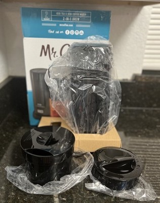 Mr Coffee TM1 2 Qt Iced Tea Coffee Maker Black NO PITCHER Only Base Covers READ