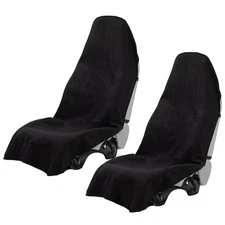 Prpeko 2PCS Terry Cloth seat Cover Universal Waterproof Car Sport Towel Seat ...