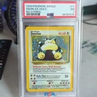 Pokémon Snorlax Jungle Holo 11/64 PSA 7 English TCG 1999 No Symbol
