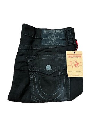 Vintage True Religion Jeans Ricky Super T Black Mens Size 42 MQ6859L27 Tag New