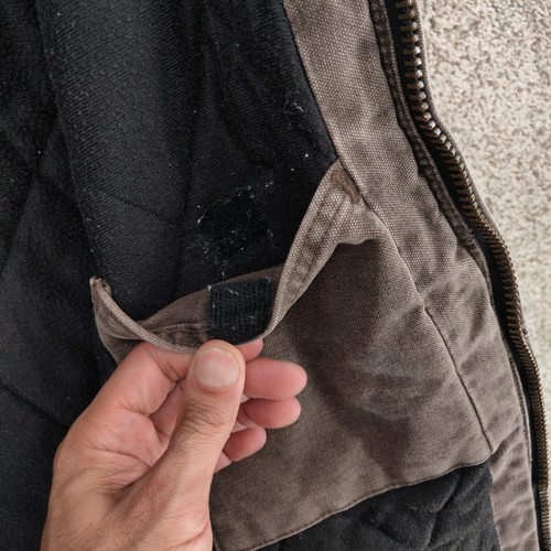 Chaqueta De Colección Carhartt J130 CHT Para Hombres Grande Marrón Castaño Lona Térmica Pato - Imagen 9 de 18