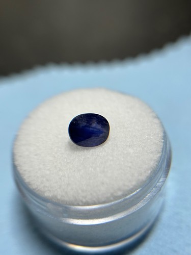 2 ct Sri Lanka Heated Oval Facted Blue Sapphire 