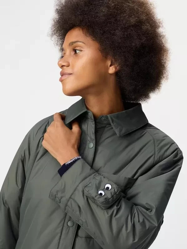 BNWT UNIQLO x ANYA HINDMARCH Navy PUFFERTECH Shirt Jacket - XS ! image 2