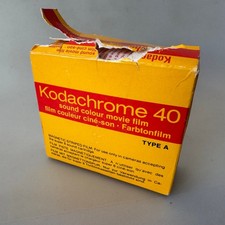 Kodachrome 40 Sound Colour Movie Film Cartridge for Super 8 15m Type A Exp. 1982
