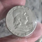 1952 Franklin Half Dollar 90% Silver US Coin Circulated Liberty Bell