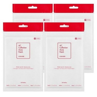 COSRX AC Collection Acne Patch 26 Pcs x 4 Packs | K-Beauty Waterproof Spot Patch