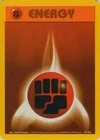 1999 Vintage Pokemon Base Set card Fighting Energy - Wizards of the Coast 97/102