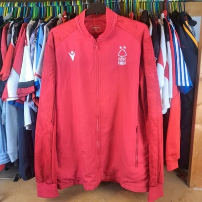 NOTTINGHAM FOREST 2021 MACRON FOOTBALL SOCCER TRACKSUIT JACKET TOP 3XL - Image 1 of 4