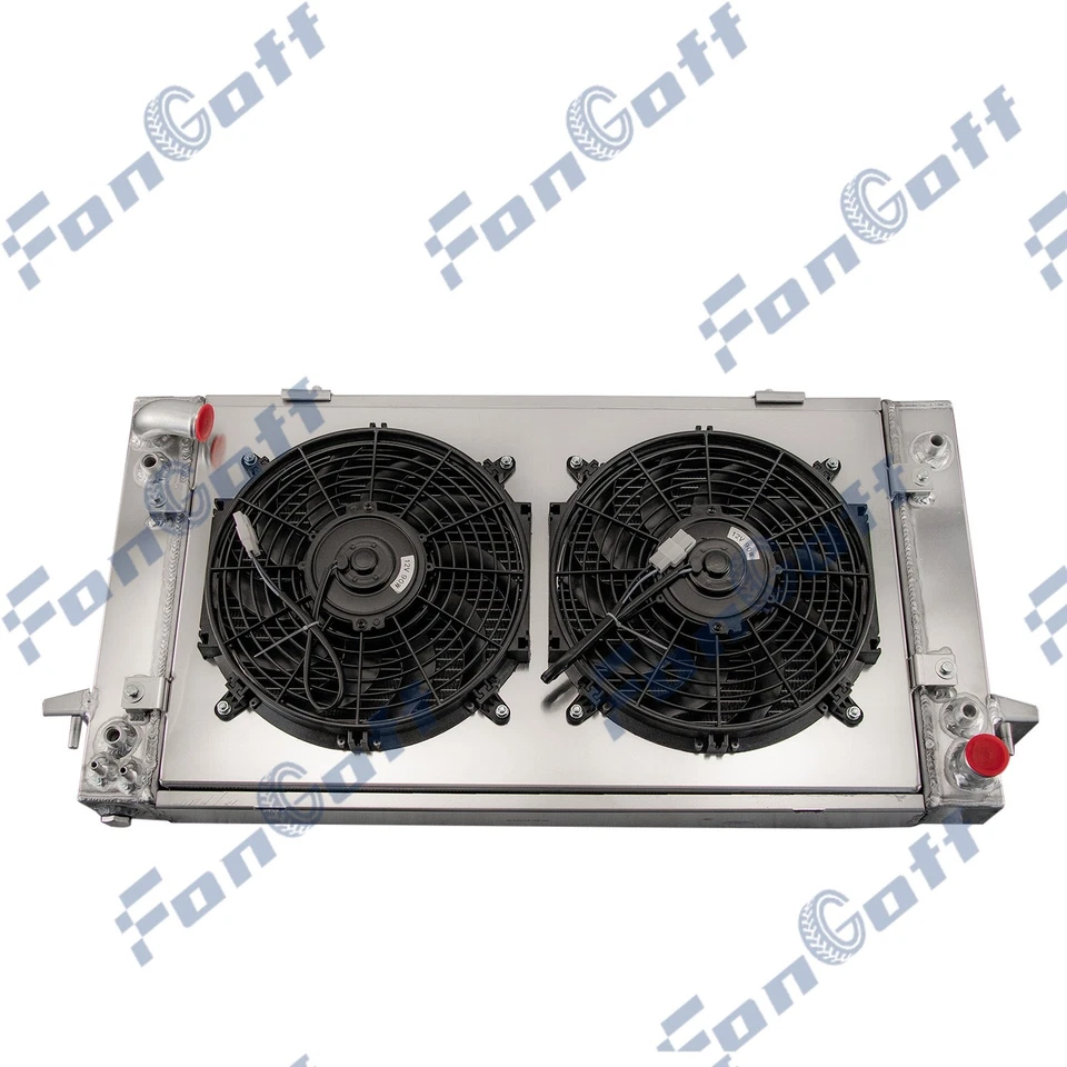 Ventilador de cubierta de radiador 4 filas apto para Land Rover Range Rover Discovery I II 1987-1998 Foto 4 de 4