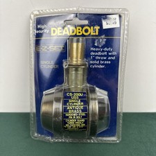BRAND NEW e-z-set Heavy Duty Double polished brass cylinder deadbolt 1"
