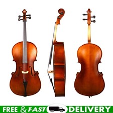 4 String 1/4 Children's Cello Maple Spruce Ebony Hand Made Cello with Bag  Bow
