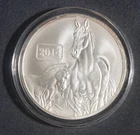 2014 Tokelau 1 oz .999 Silver Round Year of the Horse  Lot 270538