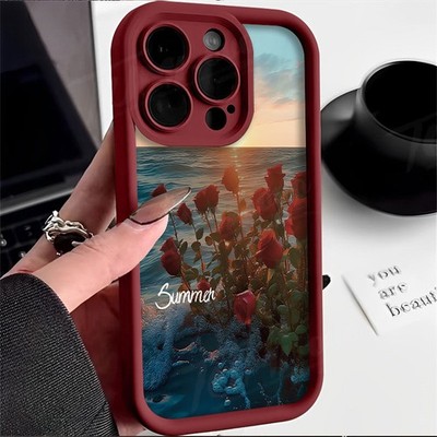 Case For Honor X5C/X6B/X6C/X7/X8/200Smart/400Lite ShockProof Rose Phone Cover