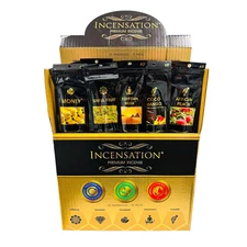 Incensation Premium Incense Sticks (75 Packs of 12), Black/Charcoal