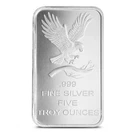 5 Oz troy Silvertowne Eagle Silver Bar