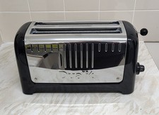 Dualit 2 Slot Long Lite Toaster 46025 - Silver/Black