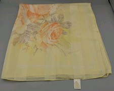 Vtg Silken by Berkshire Polyester Scarf Made in Italy Rose 31  x 29  Gorgeous