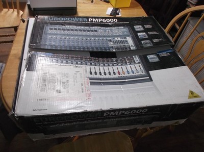 Behringer Europower PMP6000 20-Channel Powered Mixer in box Partially Untested