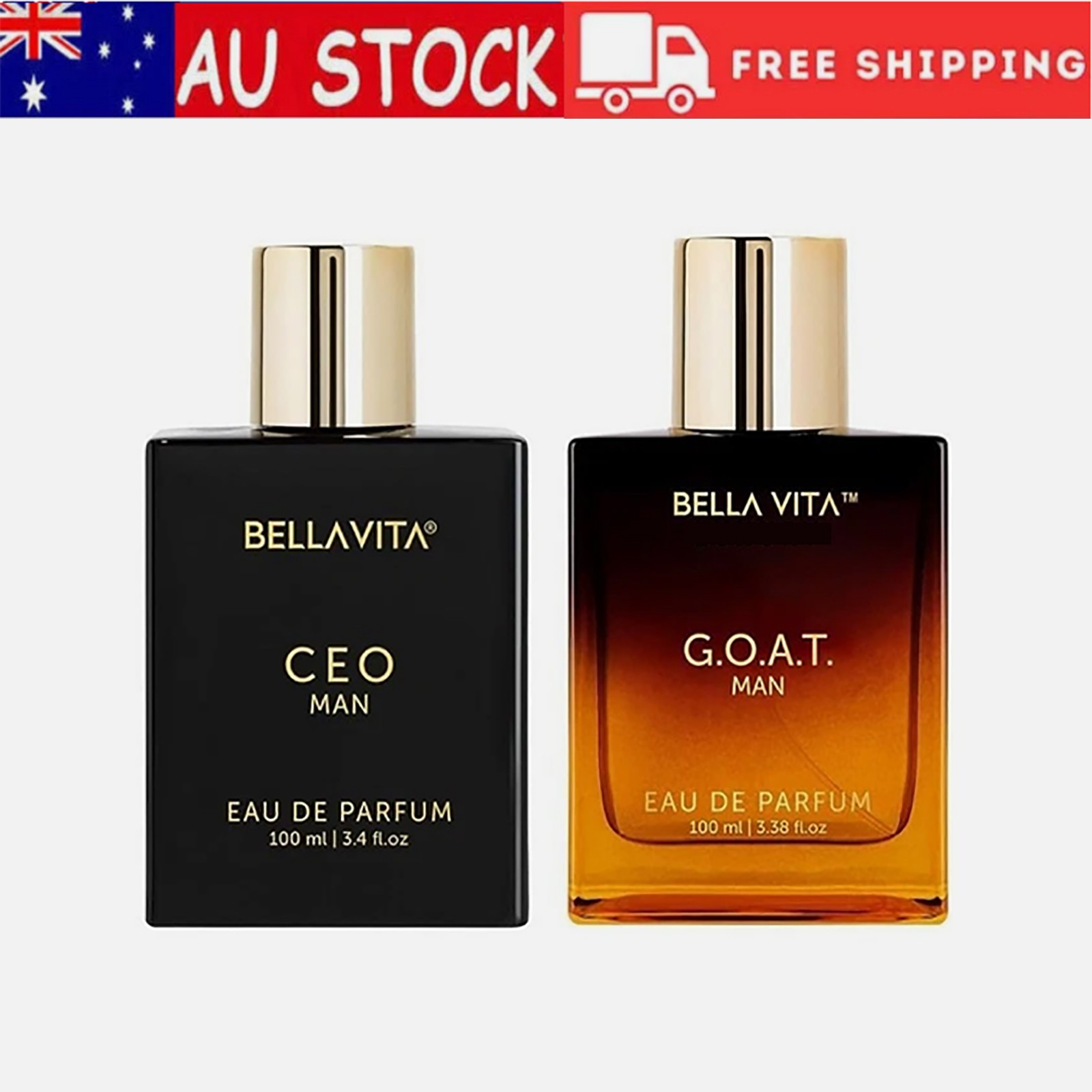 Bella Vita Eau De Parfum CEO Man GOAT Man Long Lasting Fragrance 100ML Set Of 2