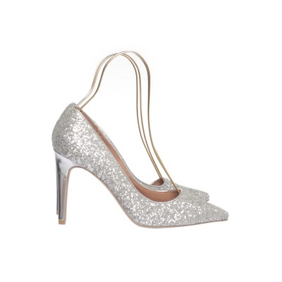 Christian Siriano for Payless, Pumps, Größe: 39 1/2, Silber, Damen #0ar