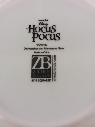 Disney Ceramic Hocus Pocus Set Of 4 Appetizer / Dessert Plates 6" - Picture 7 of 8
