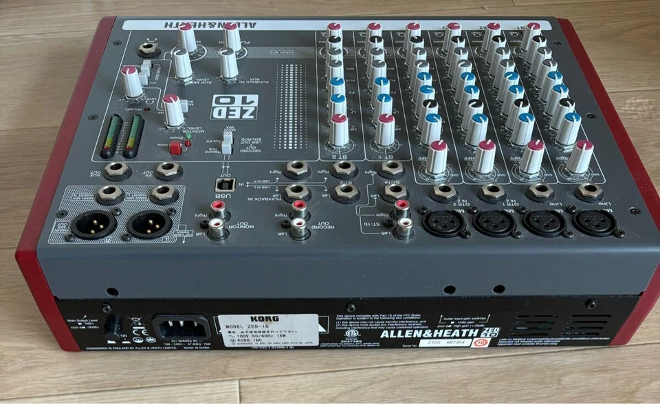 Allen & Heath ZED-10 Multipurpose Mixer for Live Sound & Recording MTR Used - Image 2 of 2