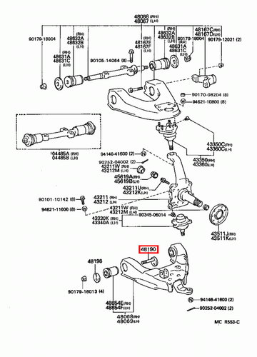 Genuine Hilux LN109 LN108 LN107 KZN205 KZN165 Camber Adjusting Cam Bolt Set x4 - Picture 14 of 19
