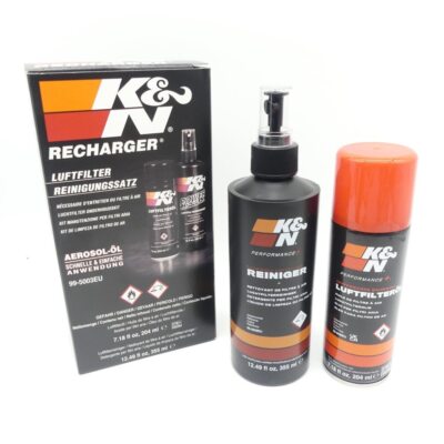 K&N 99-5003EU Reinigungssatz + Luftfilteröl für Suzuki Yamaha Kawasaki Aprilia