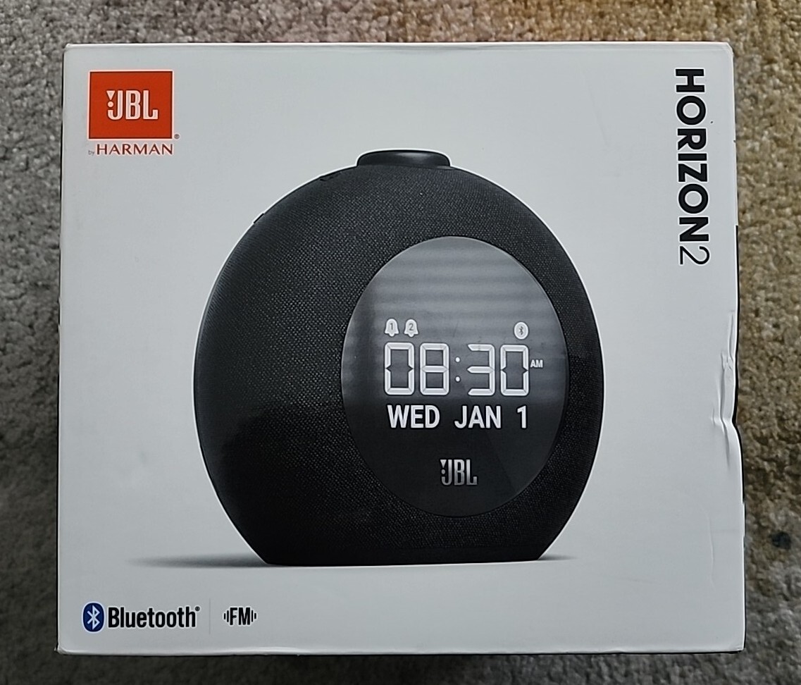 JBL Horizon 2 Bluetooth Clock Radio Speaker with FM Radio JBL Horizon 2 Bluetooth Clock Radio Speaker with FM Radio