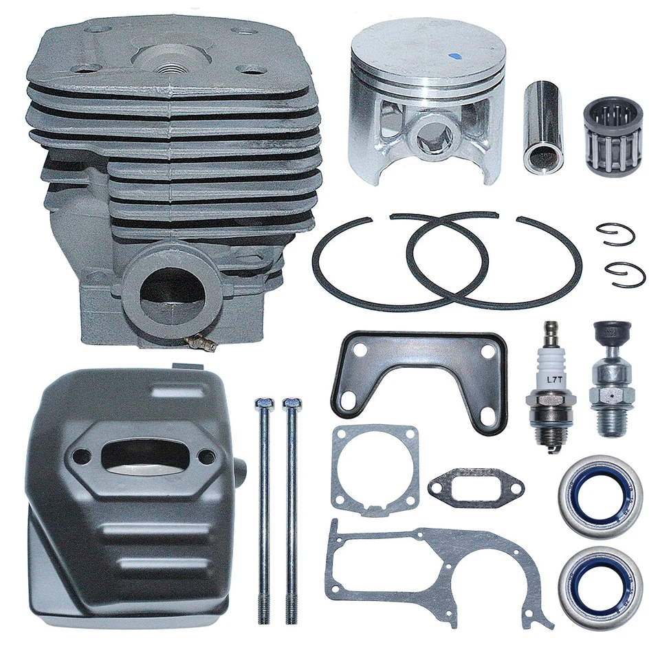 Sello de aceite silenciador cojinete de pistón cilindro 58 mm para bujía Husqvarna 395 395XP Foto 2 de 4