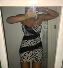Women Fashion Sexy Leopard Casual Evening Cocktail Party Mini Dress Summer Dress