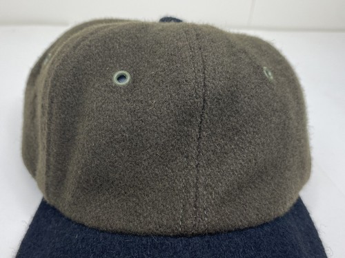 New York Hat & Cap Co Wool Hat Two Tone Brown Black 6 Panel Strap Back - Picture 9 of 12