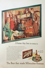 1947 Schiltz Brewing Co Beer Vintage Ad A home they love to come to 423
