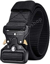 Mens Tactical Belt Heavy Duty Military Belt W/ Quick-Release Metal Buckle Nylon