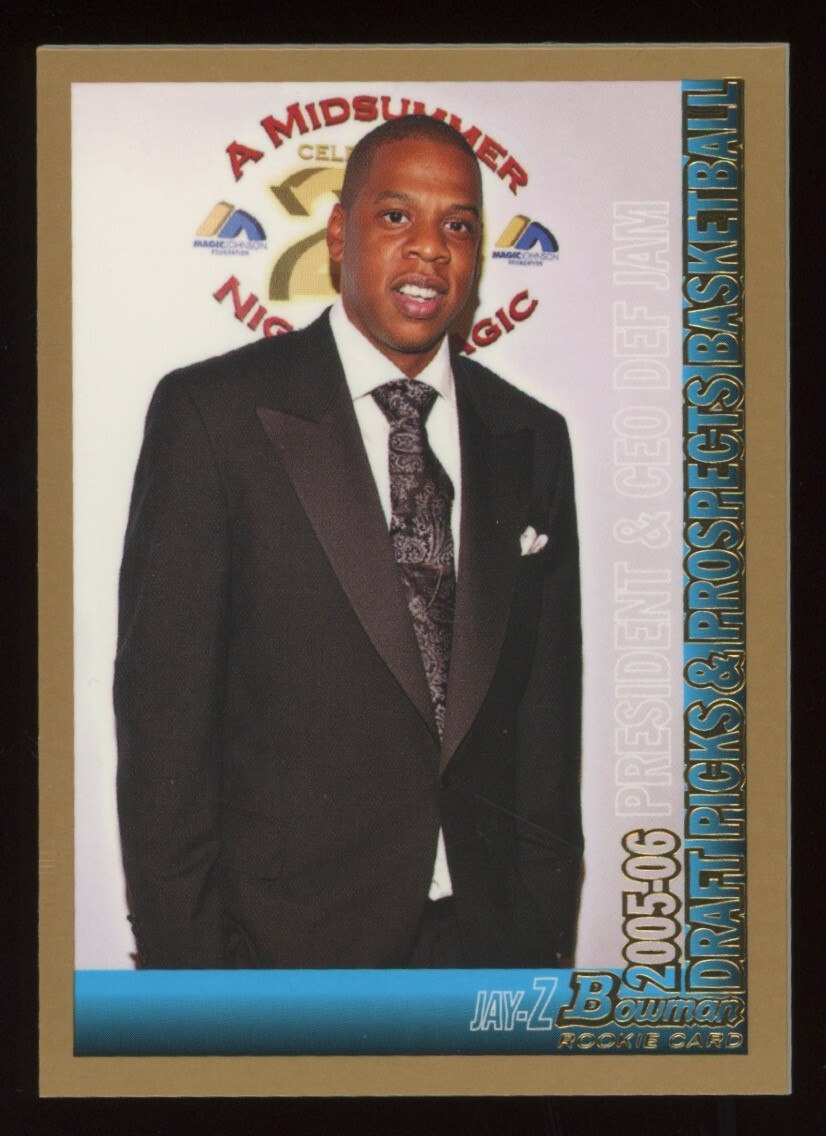 2005 BOWMAN GOLD #151 JAY-Z ROOKIE CARD RC DRAFT PICKS PROSPECTS PARALLEL