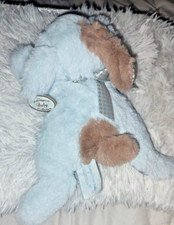 Bearington Baby Collection Blue Puppy Rattle "lil waggles" with Tags